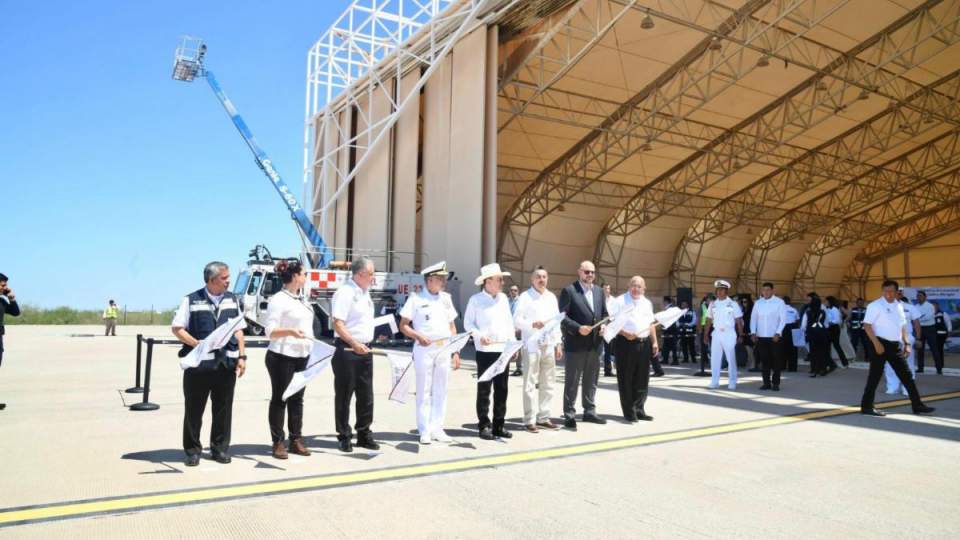 Gobernador Durazo y SEMAR arrancan obras de modernización de aeropuertos de Ciudad Obregón y Guaymas